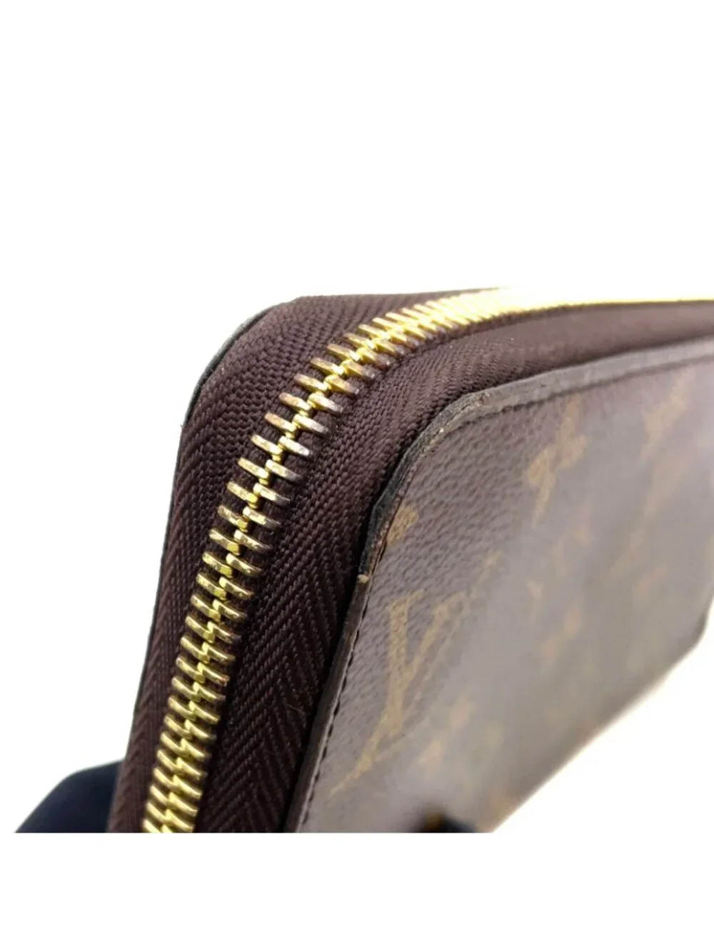 Louis Vuitton Zippy Wallet Monogram Fuchsia Leather Pink Purple Brown Round Gold